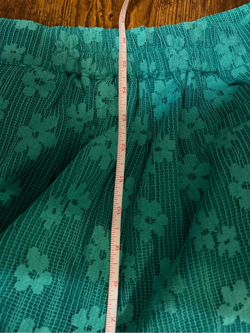 APRICOT Jade Green Floral Textured High-Waist Women’s Shorts